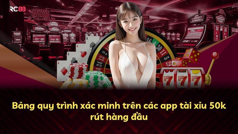 Bảng quy trình xác minh trên các app tài xỉu 50k rút hàng đầu
