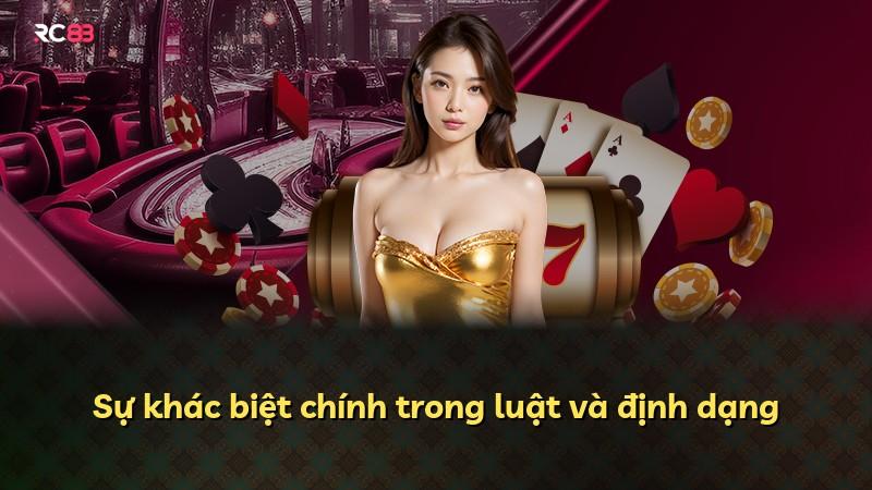 Sự khác biệt chính trong luật và định dạng